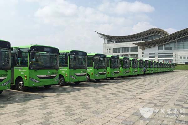 山東萊蕪100輛betway在线官网環保公交車投入運營