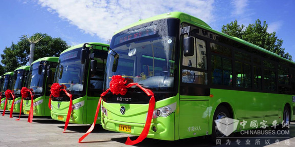 北京：密雲首批純電動公交車上路運行