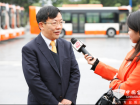 搭載機器人的300台中車時代電動車純電動客車交付
