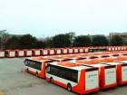 搭載機器人的300台中車時代電動車純電動客車交付