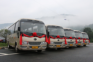 天台山景區·宇通客車 高端公商務車T7批量交車儀式