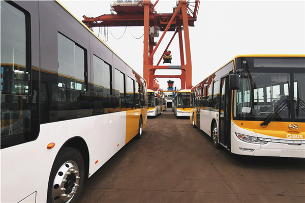 黃海betway在线官网公交車批量交付韓國