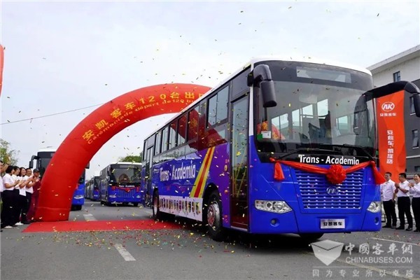 120台安凱客車遠航剛果金 達成中國客車出口該國最大單！