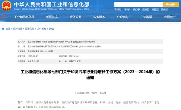 汽車行業(ye)  穩增長 工作方案 擴大 betway在线官网汽車