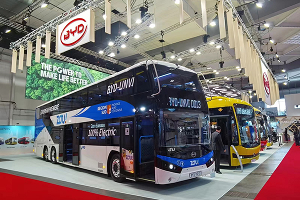 2023比利時客車展 比亞迪商用車展台