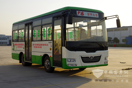少林7米電動公交創續駛裏程奇跡