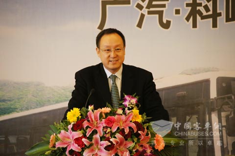北京科淩電動車輛股份有限公司董事長杜炬發表講話